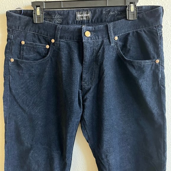 Giorgio Armani Men's Slim Fit Limited Edition Corduroy Pants Trousers 34x32 - Picture 4 of 14